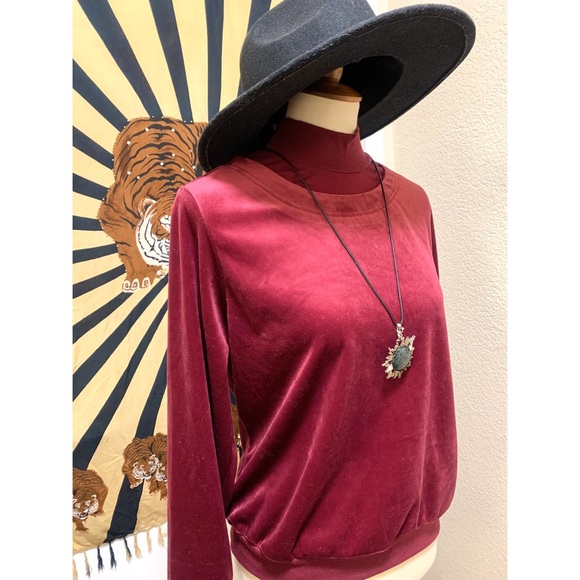 🌈 Amazing Vintage Velvet Top - Picture 3 of 8